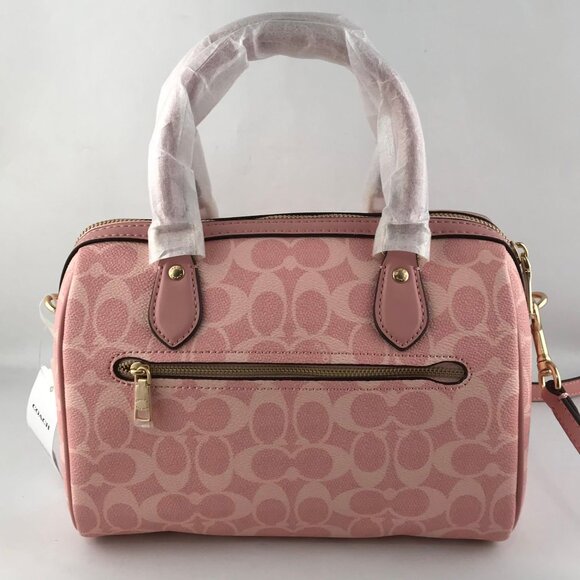 NWT Pink Coach Rowan Satchel Bag - Picture 4 of 7